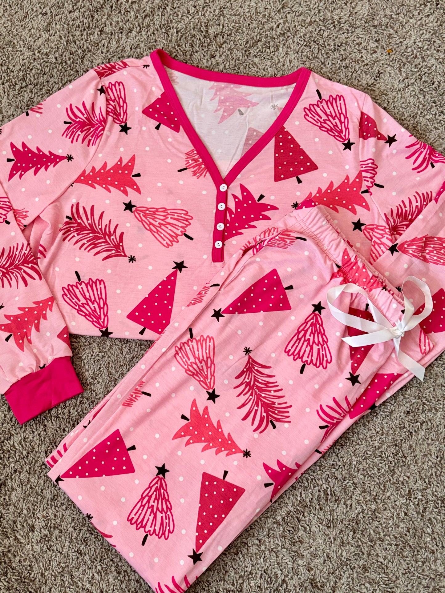 Pink Christmas Tree Lounge Set